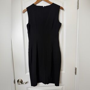 Calvin Klein Black Smooth Sleeveless Midi Dress